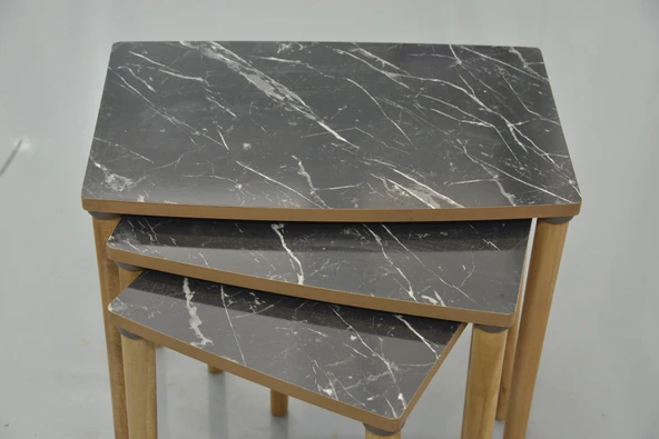 ES zigon sehpa 3 lü ahşap  ayak klasik - 11