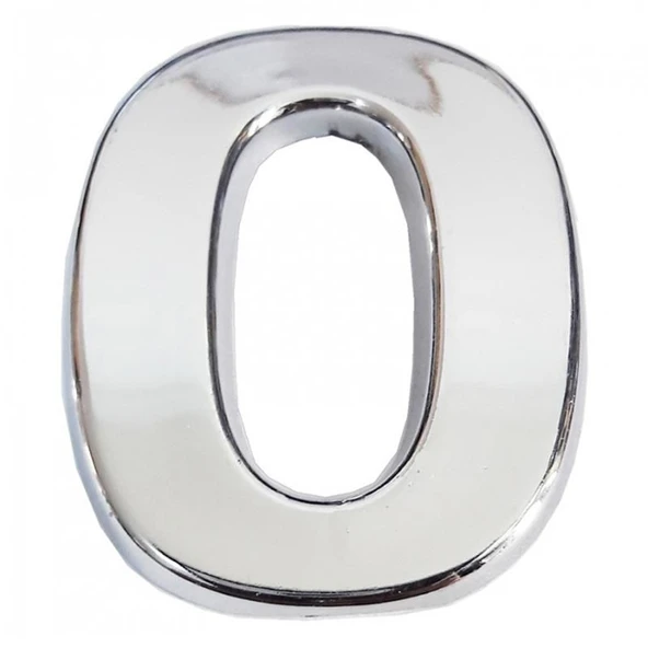 Cemax Krom Yapışkanlı 0 Rakamı 5 cm - 5