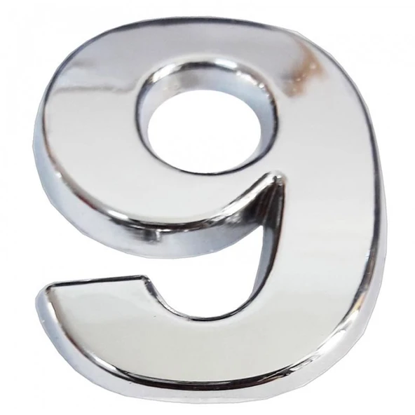 Cemax Krom Yapışkanlı 9 Rakamı 5 cm - 2