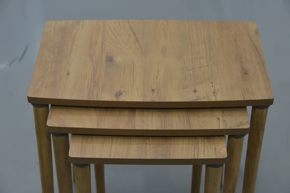 ES zigon sehpa 3 lü ahşap  ayak klasik - 3