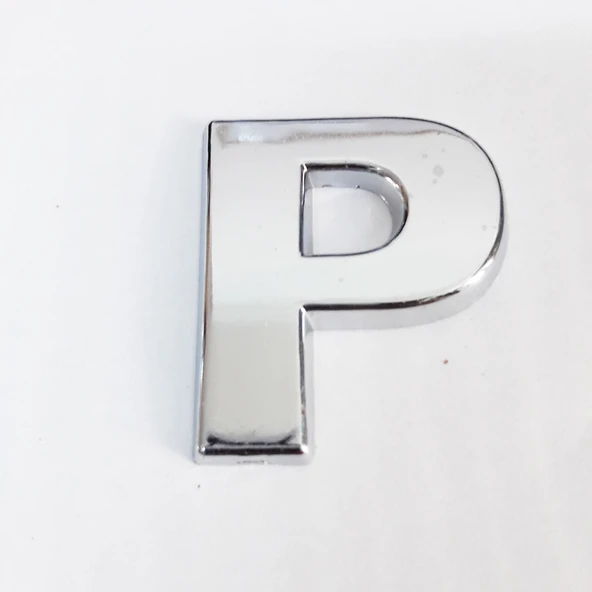 Cemax P Harfi  3,75 cm Krom Yapışkanlı - Resim 4