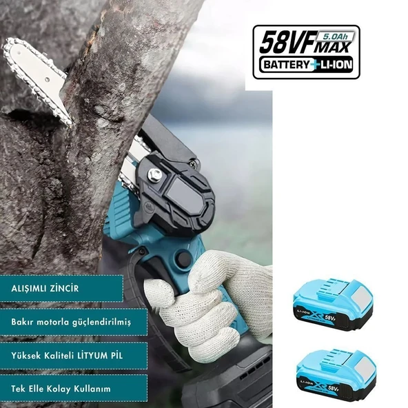 PTTAVM: Müller Germany 598 Vf 20 Ah 4 Akülü 2 Li Set Şarjlı Ağaç