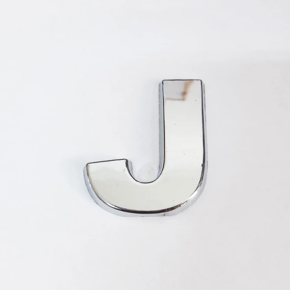 Cemax J Harfi 3,75 cm Krom Yapışkanlı - 3