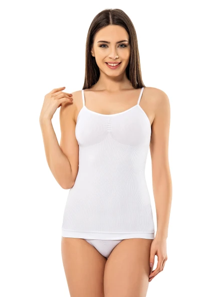 Modinn 1600 Kadın İnce Askılı Ripli Atlet - 3