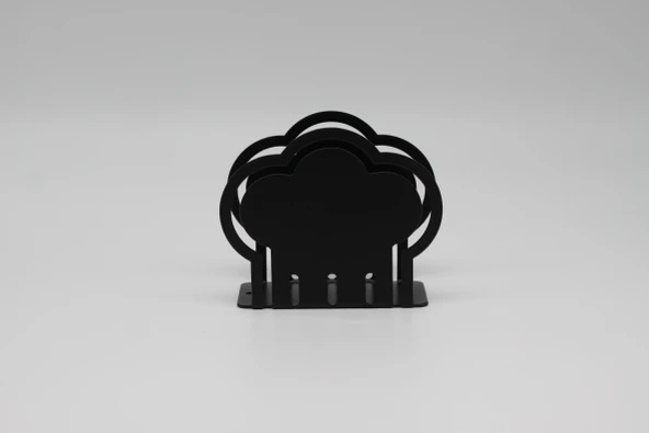 Metal Masa Üstü Sofra Dekoratif Siyah Peçetelik Şef Şapkası Model - 2