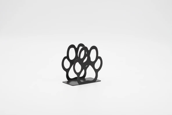 Metal Masa Üstü Sofra Dekoratif Siyah Peçetelik Pati Figürlü Model - 3