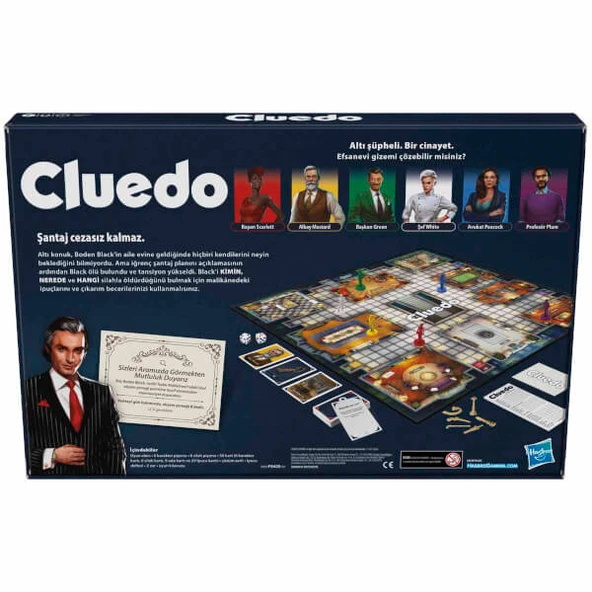 Hasbro Cluedo Kutulu Oyun F6420 - Resim 4