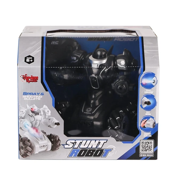 SYR-666-861 Kumandalı Şarjlı Işıklı Roket ve Buhar Atan Robot Araba -Vardem Oyuncak - 2