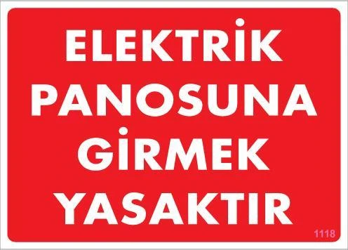 Elektrik Panosu Levhası 25x35 KOD:1118 ürün görseli 1