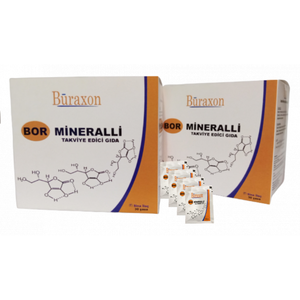 BURAXON BOR GIDA TAKVİYESİ ,VİTAMİN &MİNERAL TAKVİYE EDİCİ GIDA -30 ŞASE boron supplement - 4