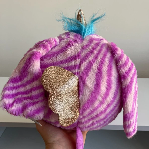 Peluş Pembe ve Şeritli Kalpli - Mavi Su Dünyası - 2