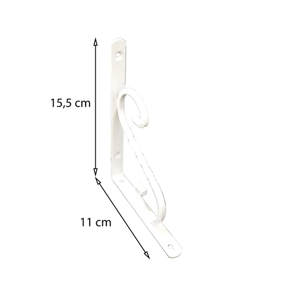 Ferforje Raf Altı No:1 Beyaz - 3