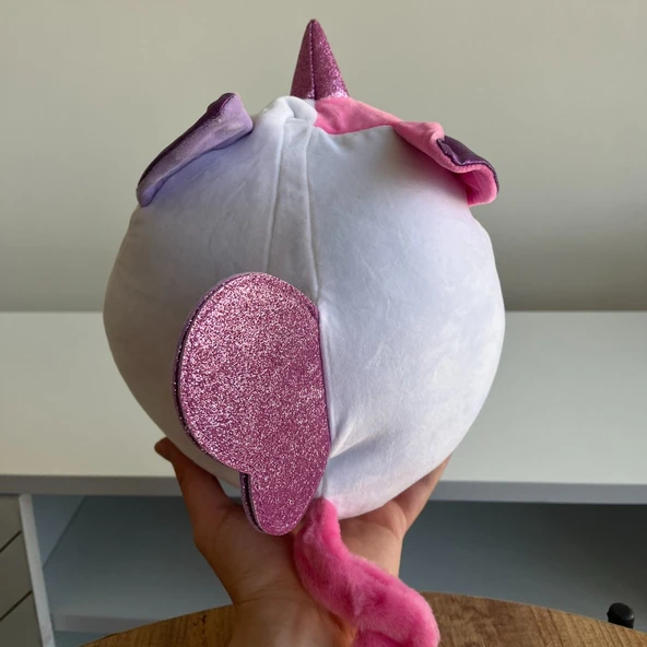 Peluş Beyaz Pembeli Kapli - Mavi Su Dünyası - Resim 2