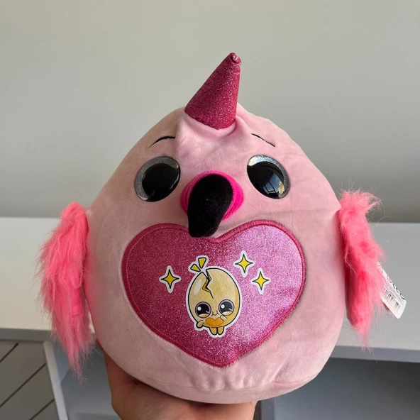 Peluş Pembeli Pembe Kalpli - Mavi Su Dünyası ürün görseli 1