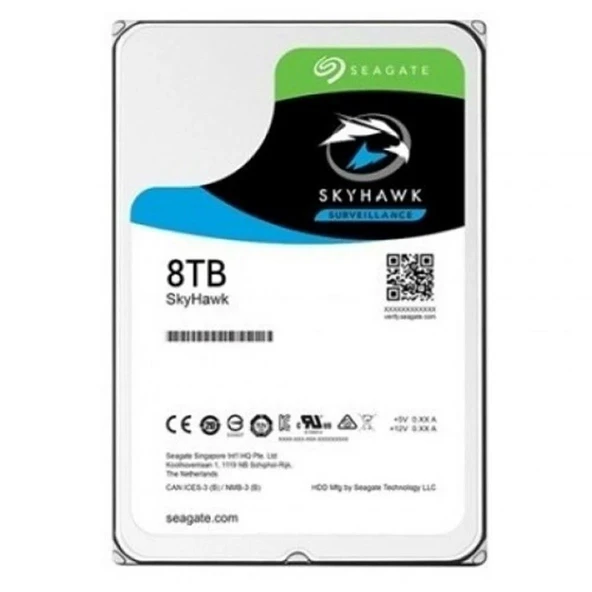 8TB 3.5" 5400RPM 256MB Sata3 Kamera Destekli Güvenlik HardDisk