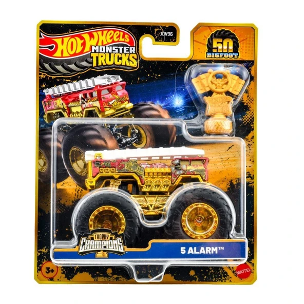 JDV96 Monster Trucks BIG FOOT TROPHY ŞAMPİYONLARI TEKLİ ARABA - 5 ALARM JDW00