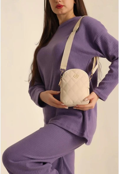 Küçük Boy su Geçirmez Kumaş 2 Bölemeli Omuz Çanta ürün görseli