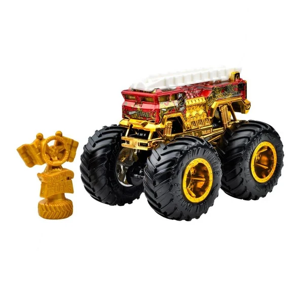 JDV96 Monster Trucks BIG FOOT TROPHY ŞAMPİYONLARI TEKLİ ARABA - 5 ALARM JDW00 - 2