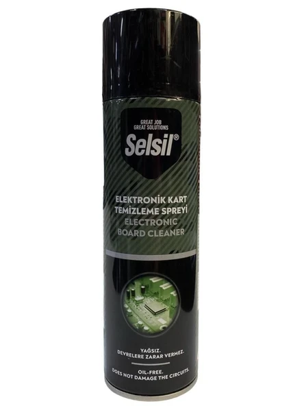 Selsil Elektronik Kart Temizleyici Sprey 500 ml Yağsız - 2
