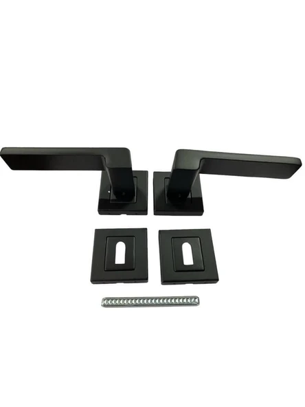 Sofuoğlu Rozet Anka Mat Siyah Oda Kapı Kolu - 2