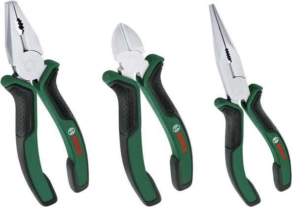 Bosch 3 Parça Alet Seti Pense Yan Keski Kargaburun - 5