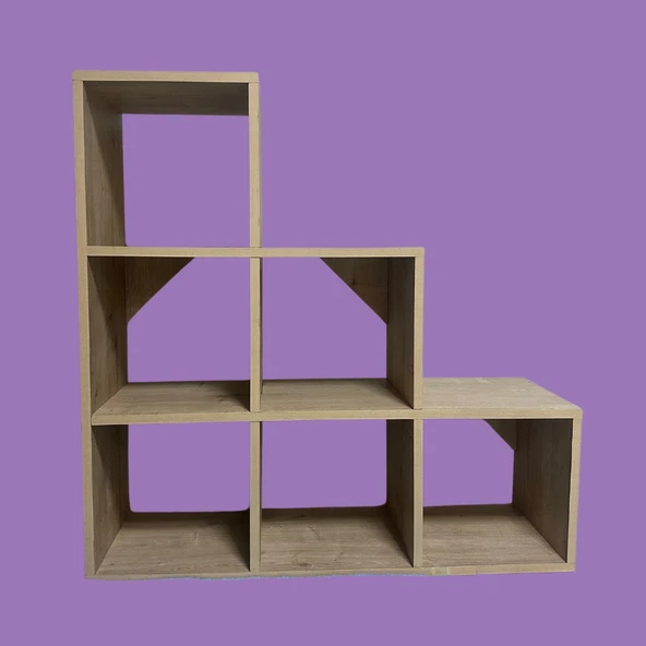 Mukotoys Basamak Raf Kitaplık Mdf 98x98 - 2