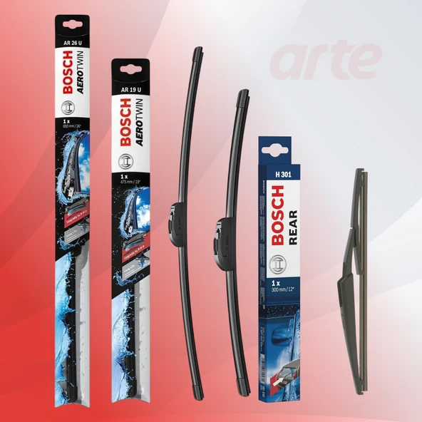 Nissan Qashqai Bosch Aerotwin Ön ve Arka Silecek Takımı (2021-2025) - Resim 3