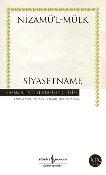 Siyasetname (K.Kapak) NİZAMİL-MÜLK