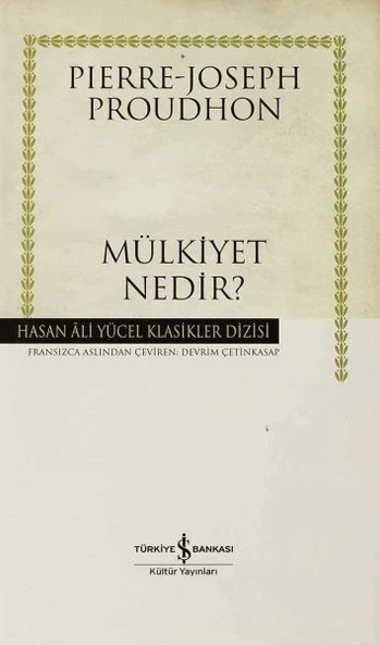 Mülkiyet Nedir(Ciltli) PIERRE-JOSEPH PROUDHON