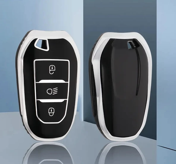 Peugeot Opel Cıtroen 2008 3008 5008 308 408 508 Tpu Deri Anahtar Kılıf