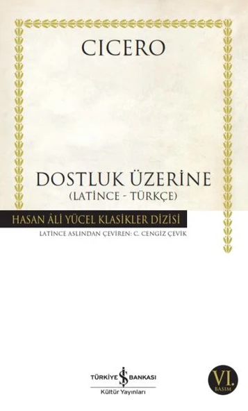 Dostluk Üzerine (K.Kapak) CICERO