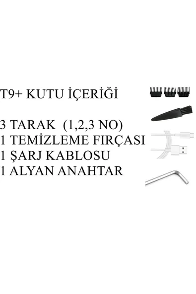 Tiger T9 Plus Saç Sakal Çizim ve Tıraş Makinesi - 4