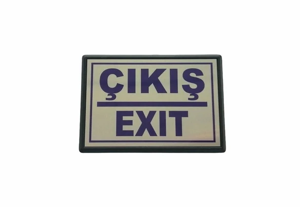 Cemax Yönlendirme Büyük Çıkış (Exit) 13X8,5 cm - Resim 2