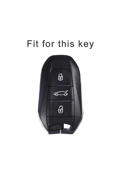Peugeot Cıtroen Opel Tpu Anahtar Kılıf (siyah-gümüş) - 3