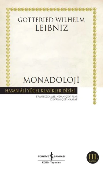 Monadoloji (K.Kapak) GOTTFRIED WILHELM LEIBNIZ
