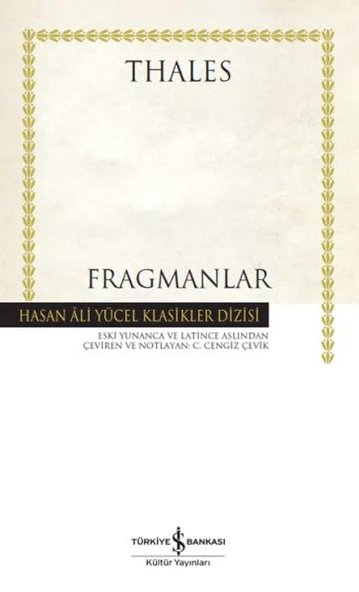 Fragmanlar - Thales (Ciltli) THALES