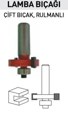 Topshop 14446 Çift Bıçak Rulmanlı Freze Lamba Bıçağı 4X12 mm - 2