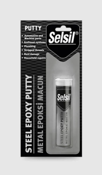 Selsil Metal Putty Epoksi Macun Yapıştırıcı 57 gr - 2