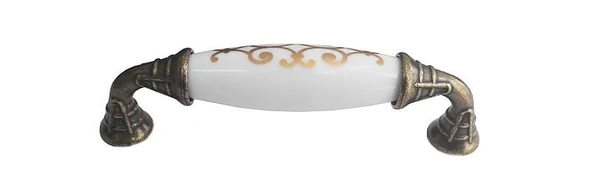 Klasik Silindir Kulp Antik Sarı 96 mm - Resim 8