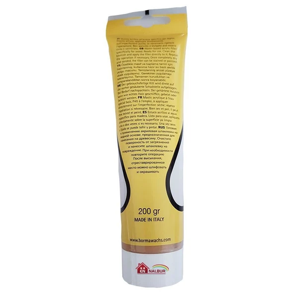 Borma Wachs Natural Tamir Macunu 200 Gr - Resim 8