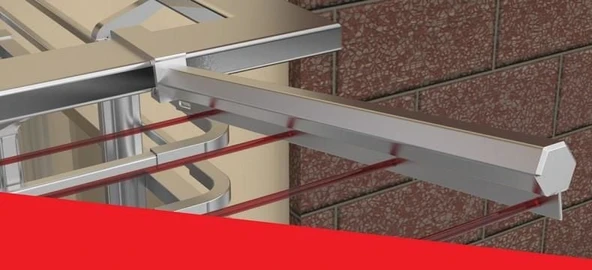 Koral Profil Alüminyum Balkon Çamaşır Kurutmalığı 60x25 - 12