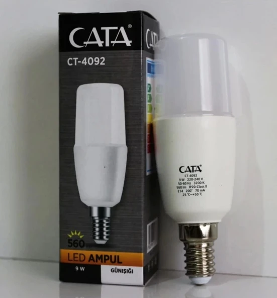 CATA 8W Mum Tip Led Ampul E-14 Duylu 3200K Günışığı