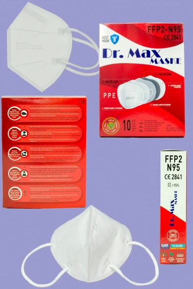 Ffp2 N95 Meltblown Maske Beş Katlı Koruma 10'lu x 4 Kutu - 2