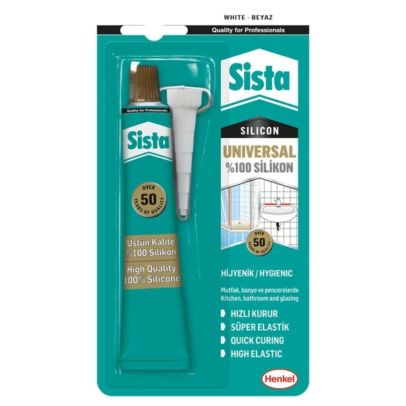 Sista Üniversal Silikon Tüp 50 Gr Beyaz - 5