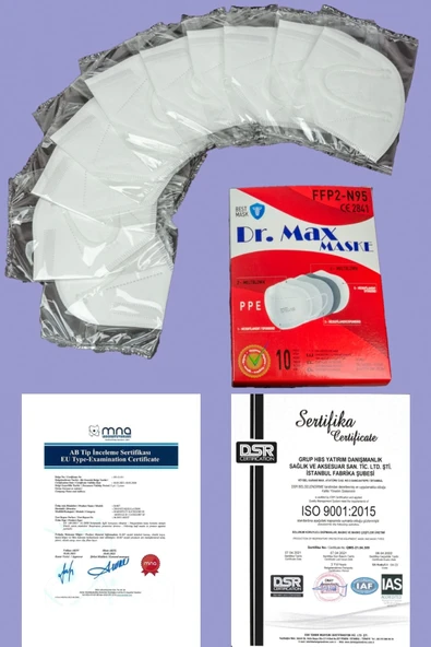 Ffp2 N95 Meltblown Maske Beş Katlı Koruma 10'lu x 4 Kutu - 6