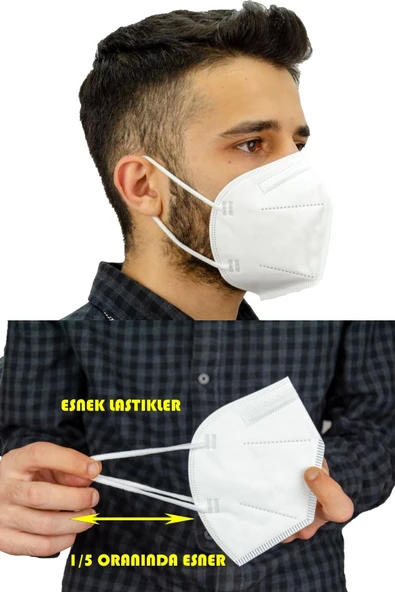 Ffp2 N95 Meltblown Maske Beş Katlı Koruma 10'lu x 4 Kutu - 4