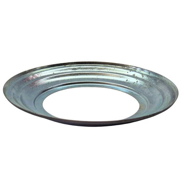 Yuvarlak Galvanizli Gri Soba Boru Aynası Çemberi Halkası Kapağı 13*23cm - 2