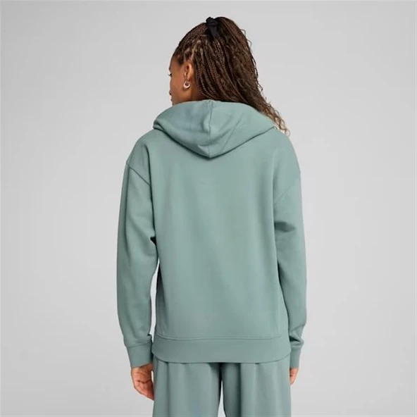 Puma SCRIPT Comfort Hoodie Kadın Yeşil Spor Sweatshirt - 684983 30 - 4