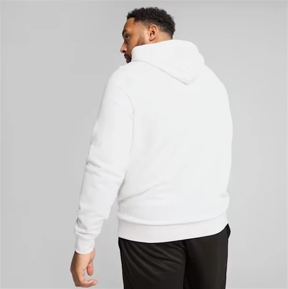 Puma ESS No. 1 Logo Hoodie Beyaz Erkek Spor Sweatshirt/Kapüşonlu - 682572 02 - 4