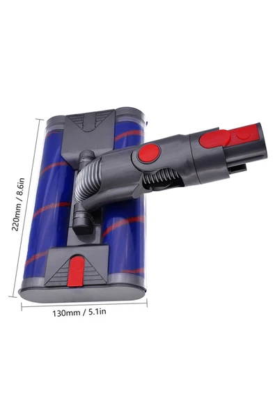 Dyson V7 Modeli için Uyumlu Süpürge Çift Rulo Zemin Başlığı - 6